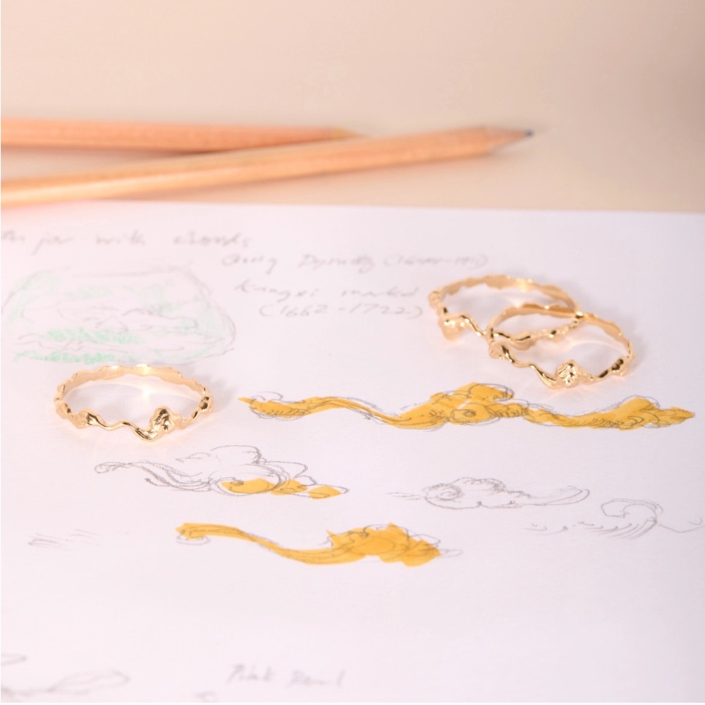 CATBIRD x The Met Cloud Stacking Ring
14k Solid Gold - Picture 8 of 8